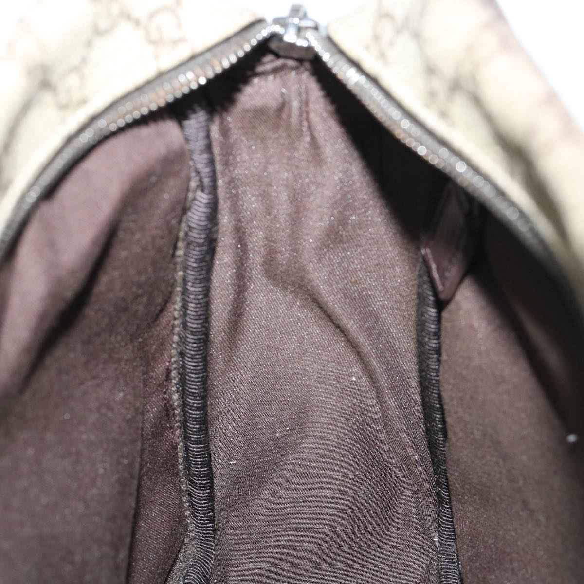 GUCCI GG Canvas Shoulder Bag PVC Leather Beige 114531 54876