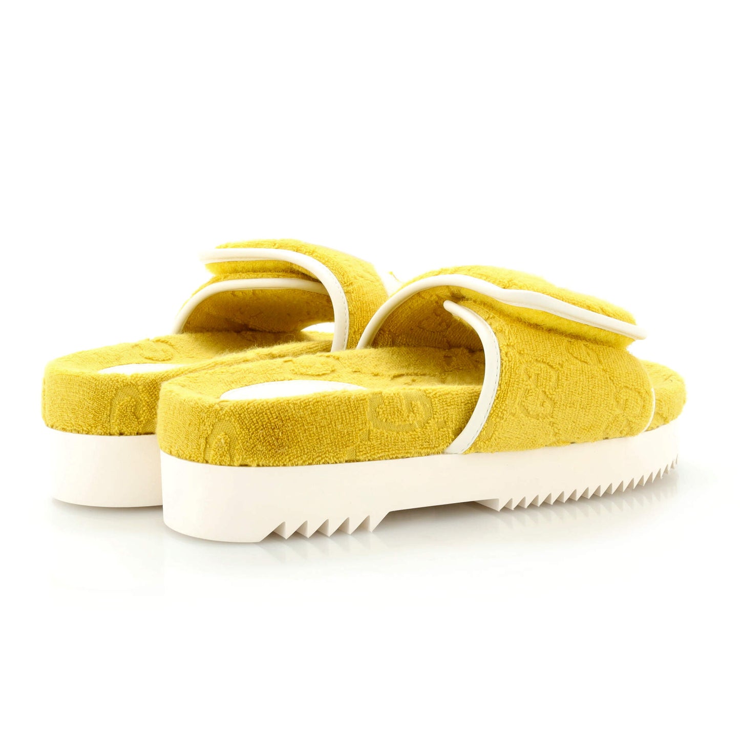 x Adidas Women's Platform Slide Sandals Terry Cloth