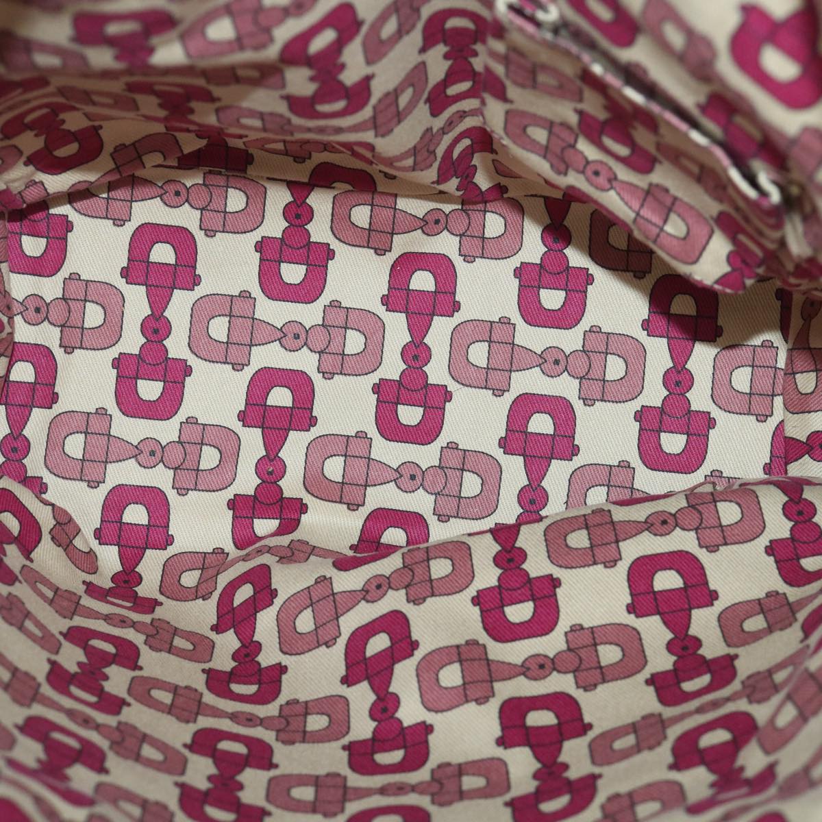 GUCCI GG Canvas Sherry Line Tote Bag Beige Pink 162899 54900