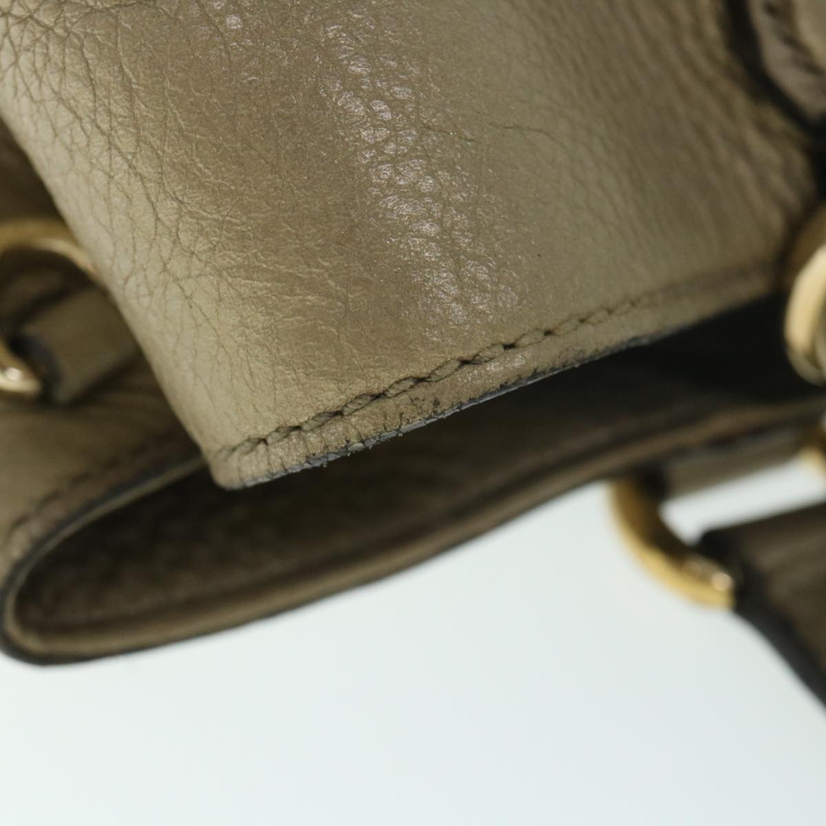 GUCCI Soho Tote Bag Leather Fringe Gold Tone 308363 54901