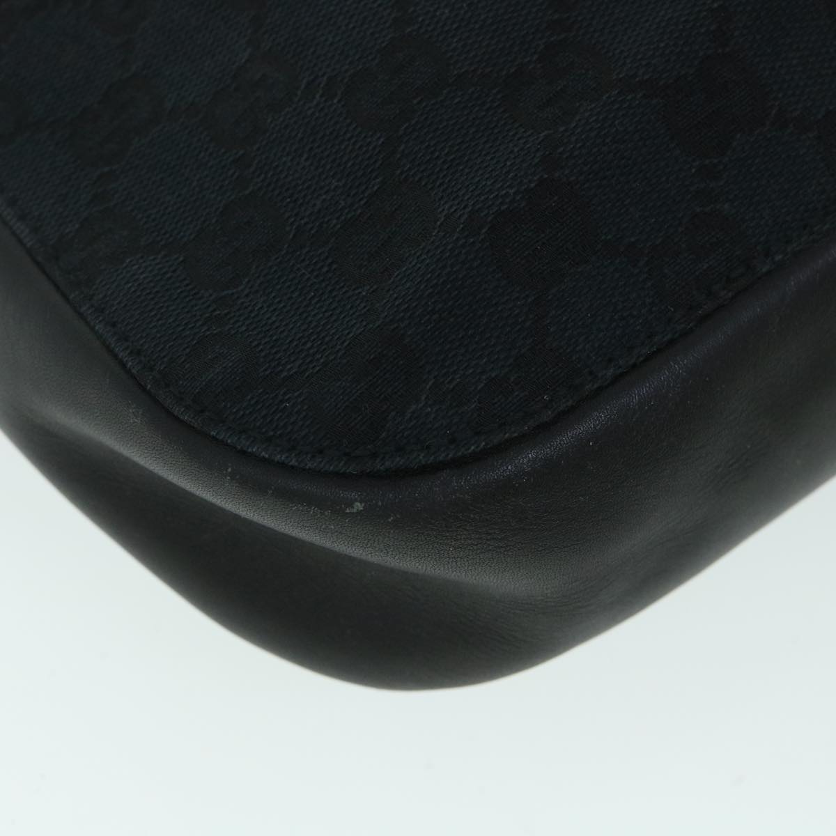 GUCCI GG Canvas Shoulder Bag Black 01165 54915