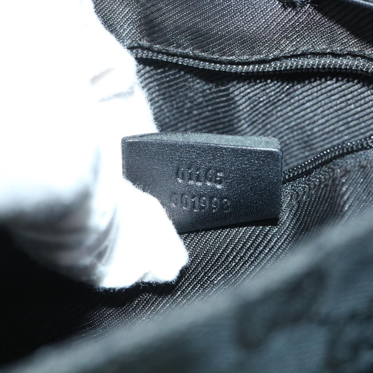GUCCI GG Canvas Shoulder Bag Black 01165 54915