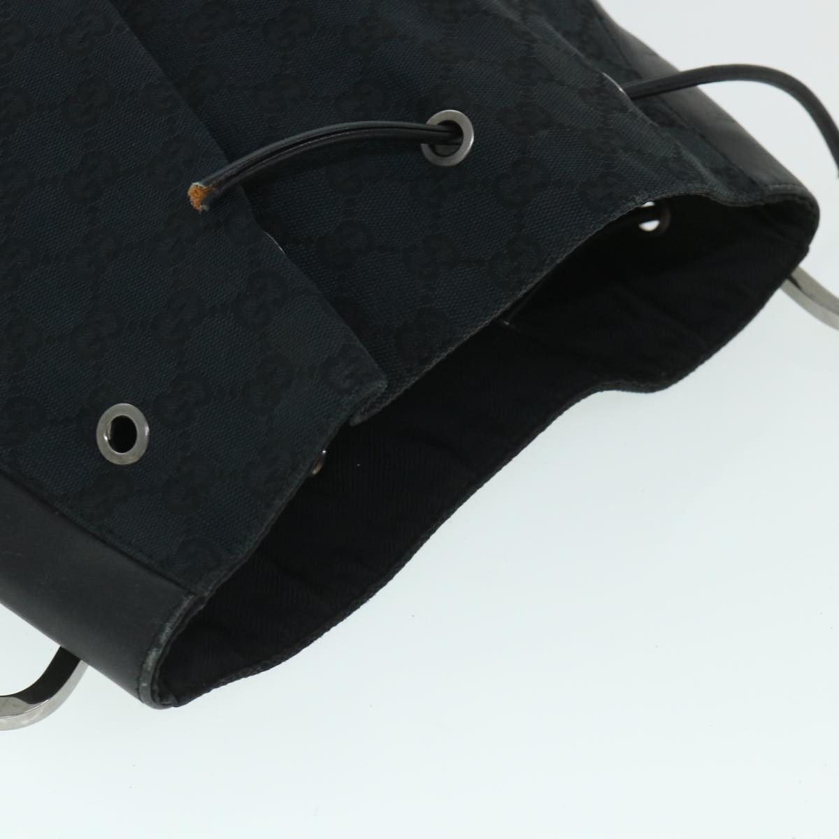 GUCCI GG Canvas Shoulder Bag Black 01165 54915