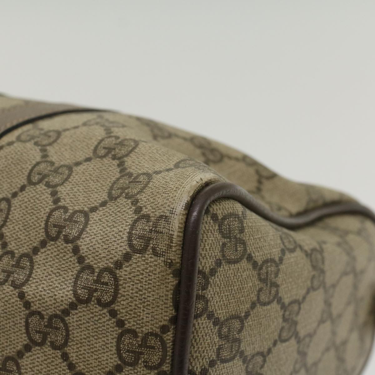 GUCCI GG Canvas Web Sherry Line Boston Bag Beige Red Green 24 02 007 54955