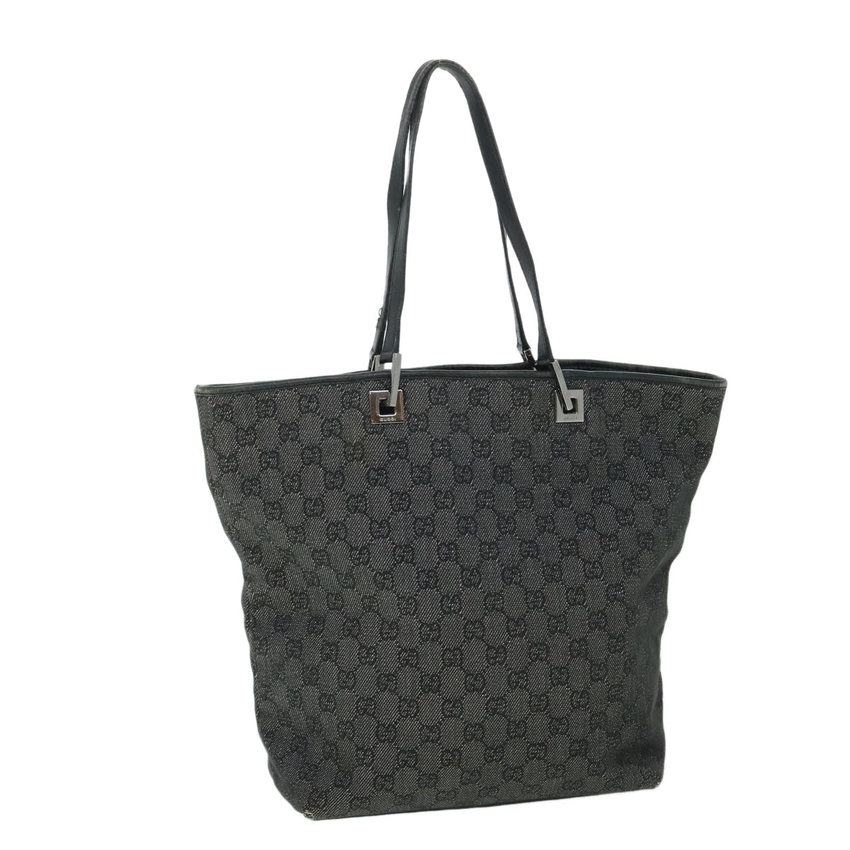 GUCCI GG Canvas Tote Bag Black 31243 54961