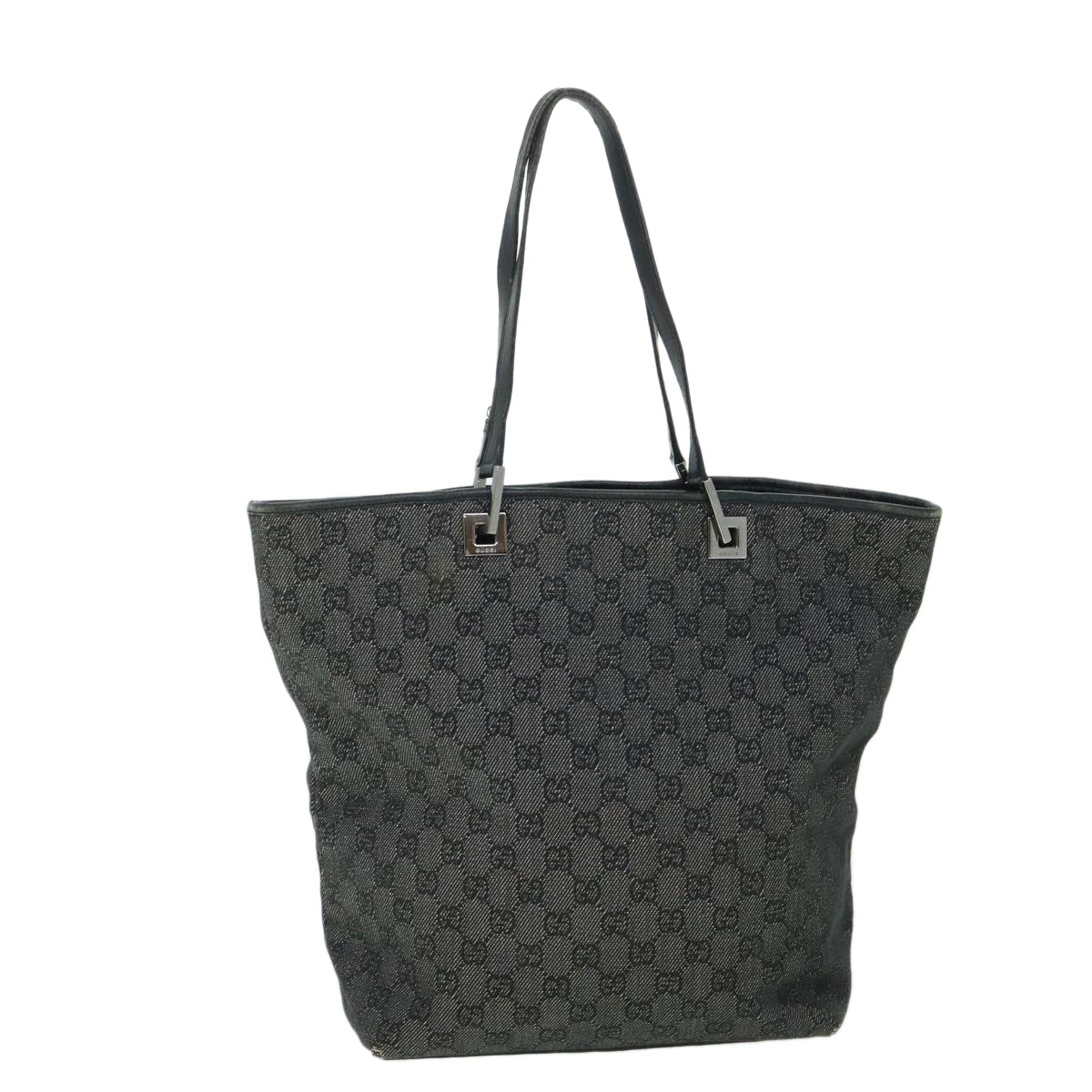 GUCCI GG Canvas Tote Bag Black 31243 54961