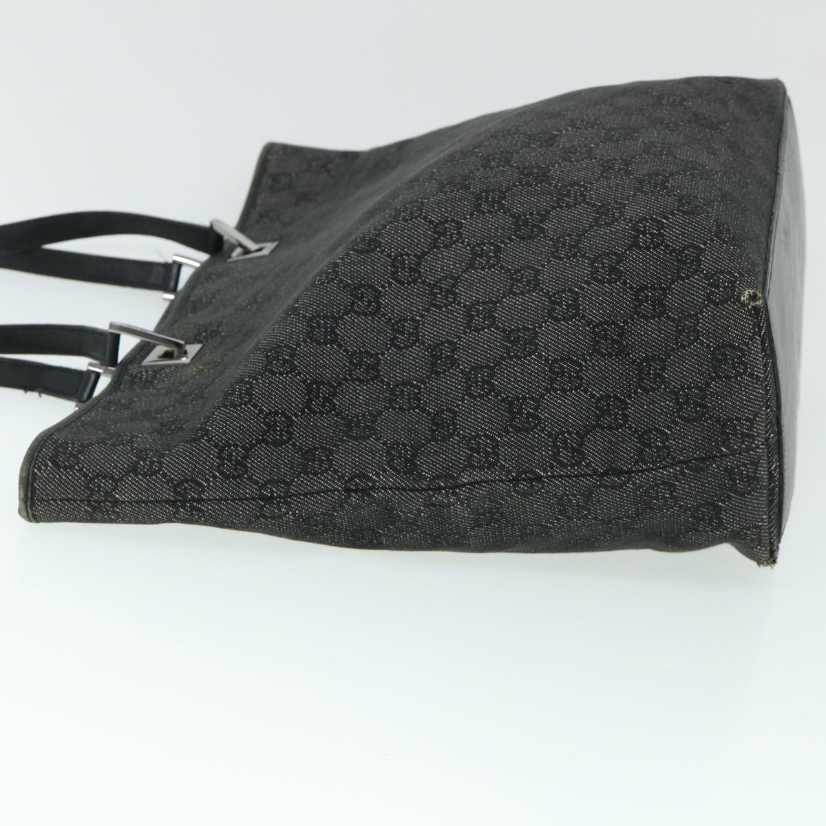 GUCCI GG Canvas Tote Bag Black 31243 54961