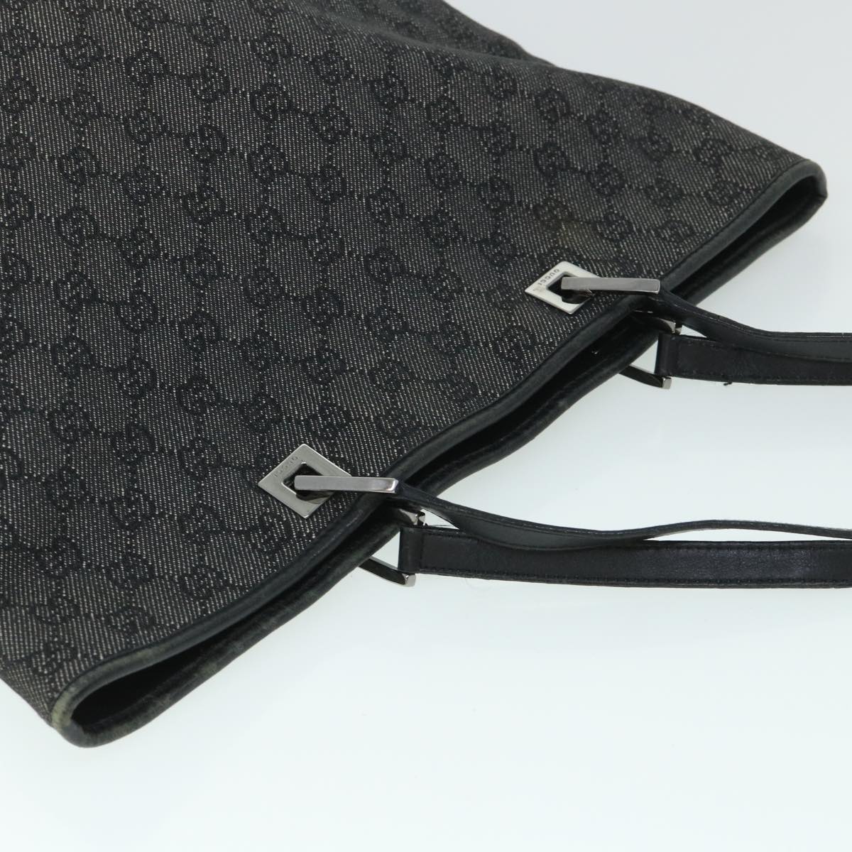 GUCCI GG Canvas Tote Bag Black 31243 54961