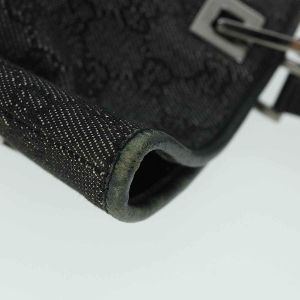 GUCCI GG Canvas Tote Bag Black 31243 54961