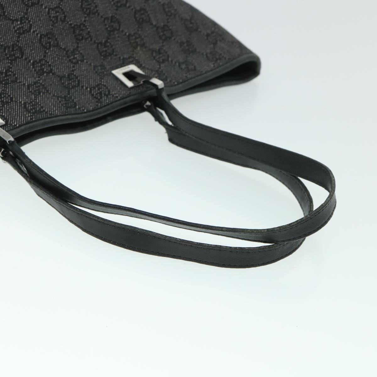 GUCCI GG Canvas Tote Bag Black 31243 54961