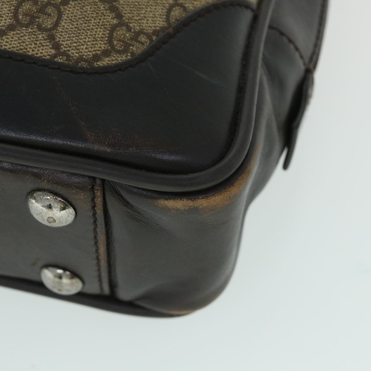 GUCCI GG Canvas Hand Bag Beige 101666 54971