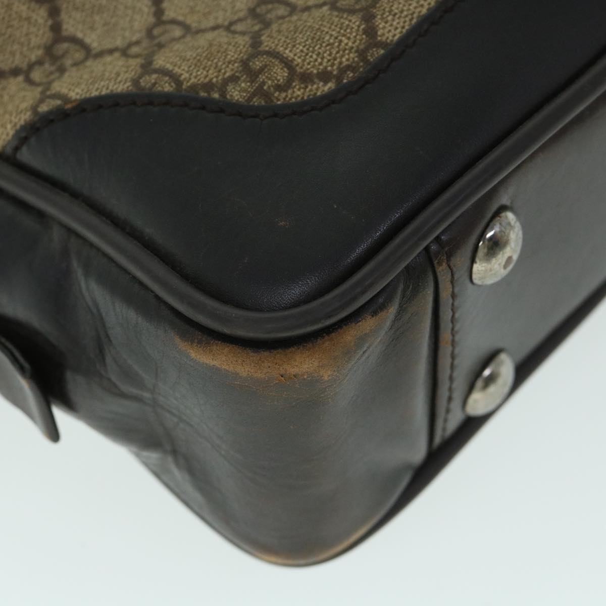 GUCCI GG Canvas Hand Bag Beige 101666 54971