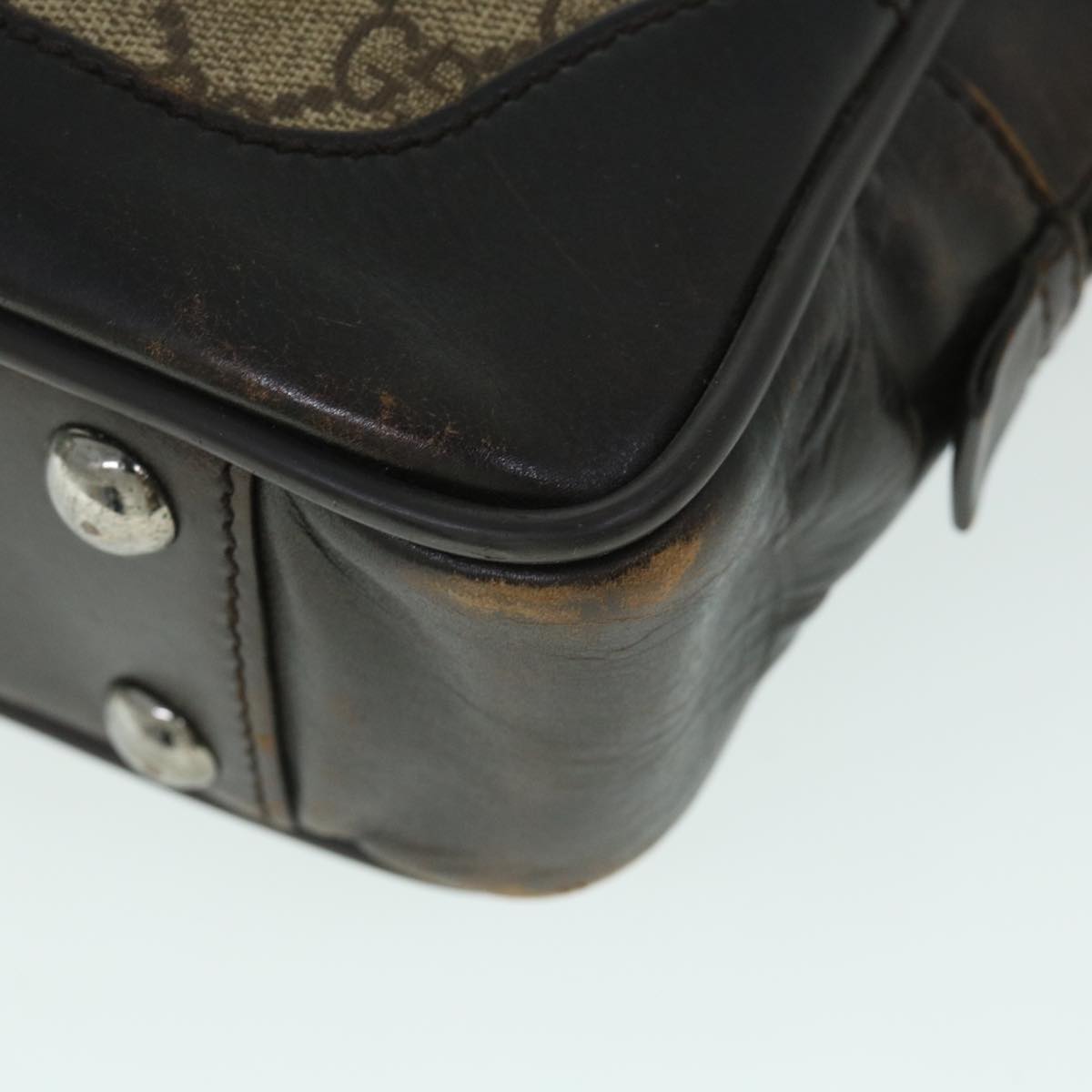 GUCCI GG Canvas Hand Bag Beige 101666 54971