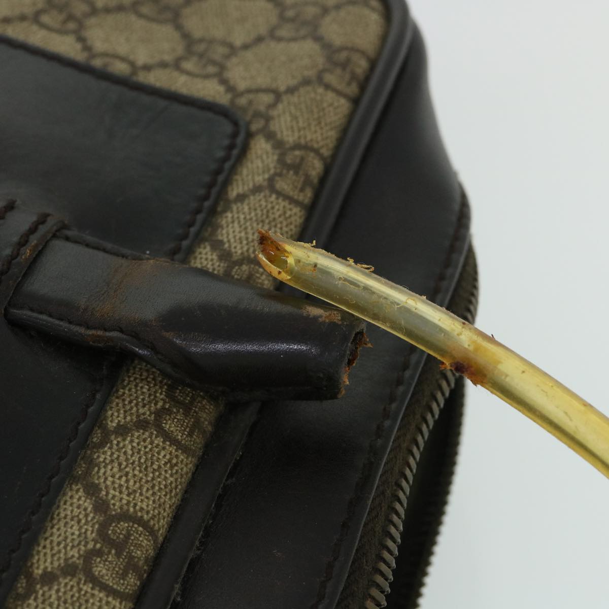 GUCCI GG Canvas Hand Bag Beige 101666 54971