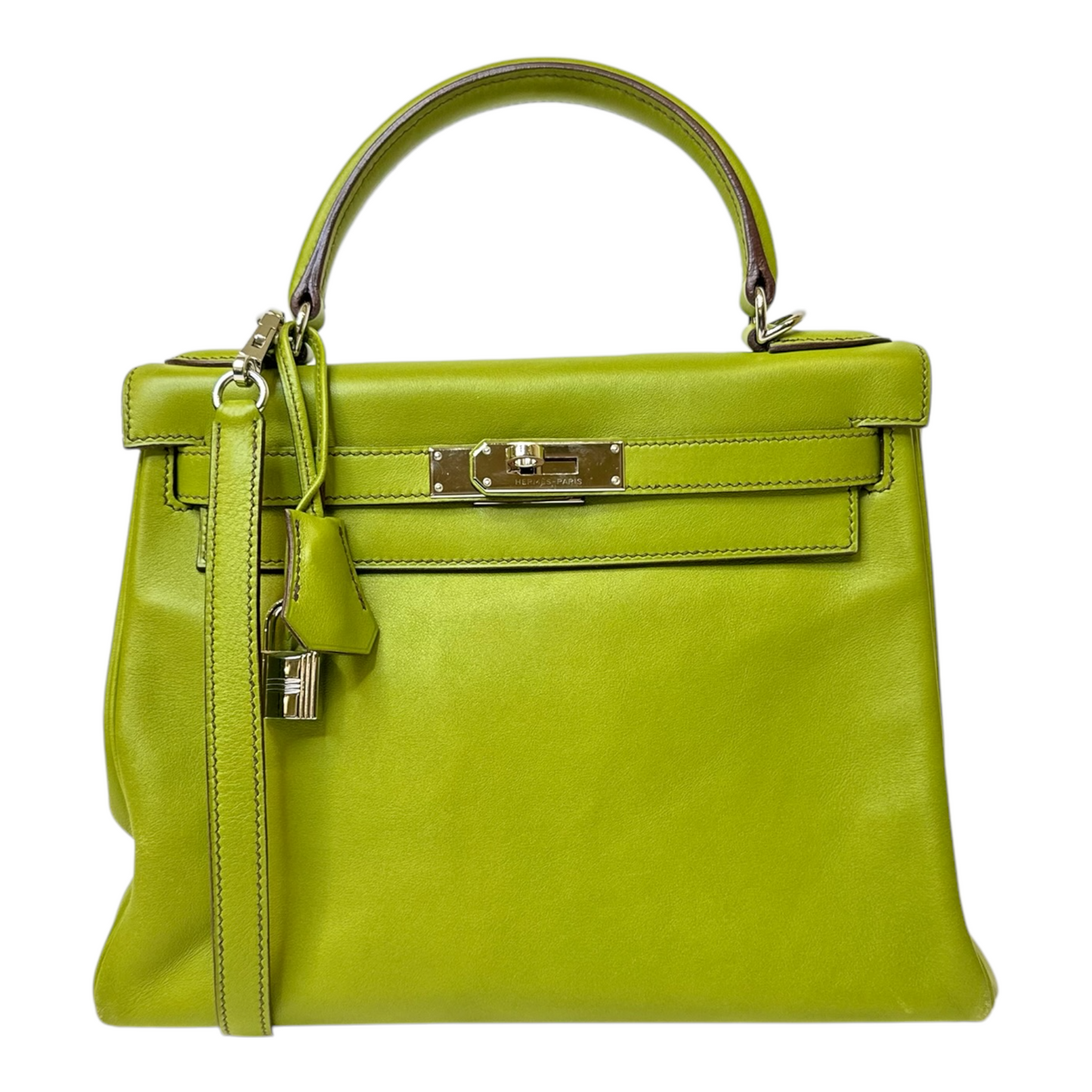 Hermes Kelly 28 Swift Vert Anis