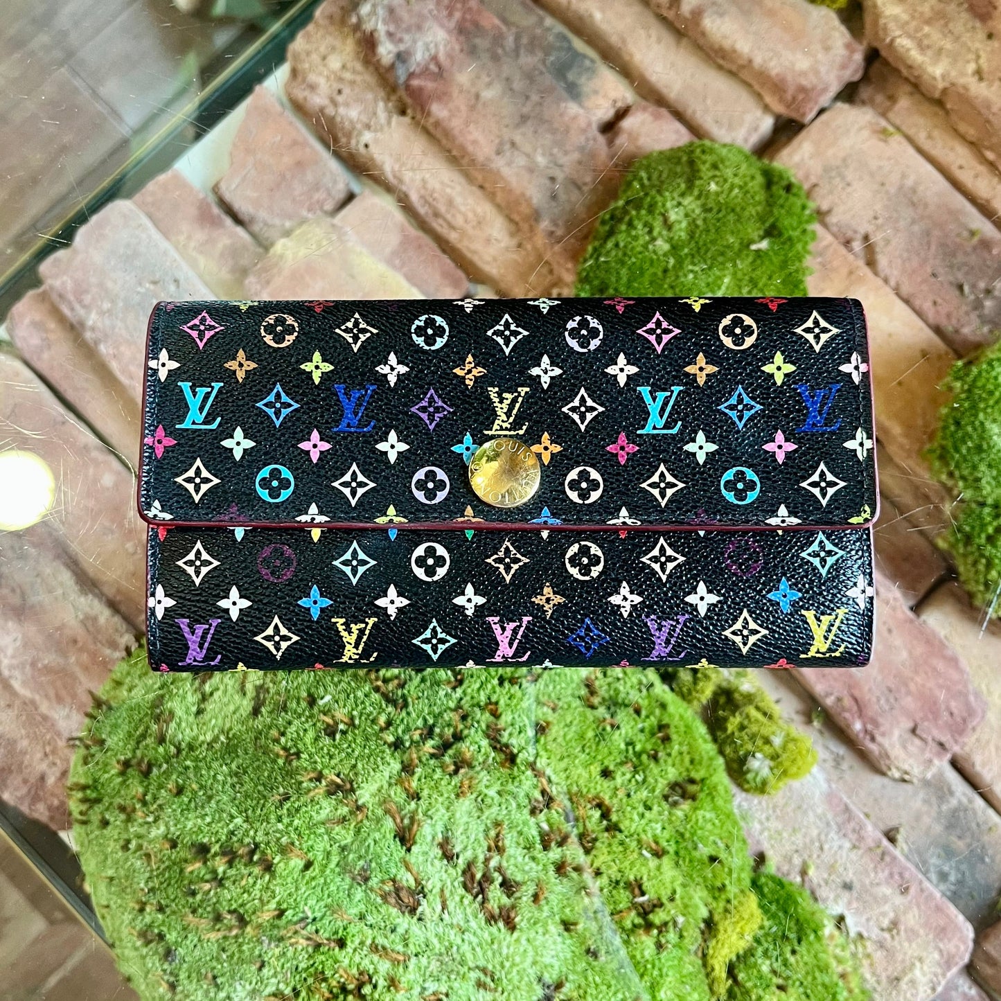 LOUIS VUITTON Murakami Sarah Multicolor Wallet