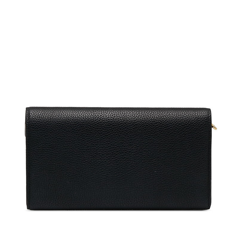 Louis Vuitton Monogram Portfolio Double V Long Wallet M64319 Black Brown PVC Leather  Louis Vuitton