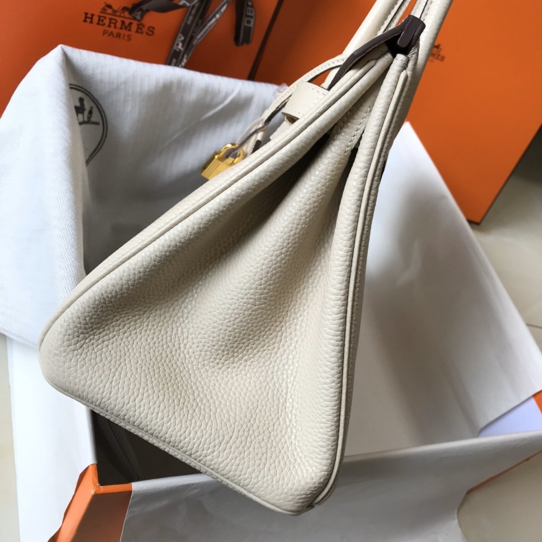 GLAMI Birkin Cream With Gold Hardware Bag For Women, Handbags, Shoulder Bags 30cm/12in