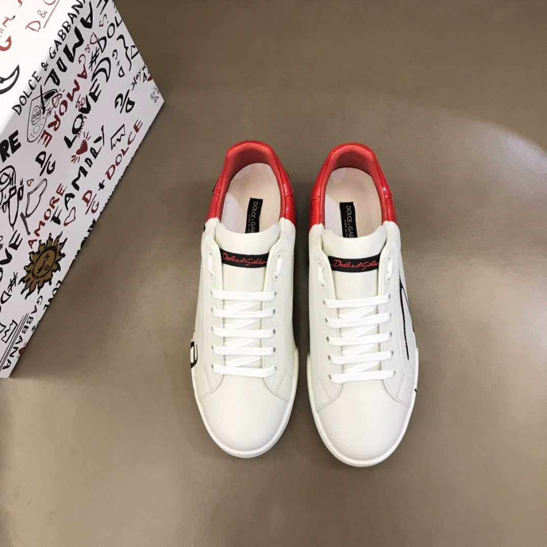 DolGLAMI &amp; GaGLAMIana Portofino Sneakers White/Red For Men GLAMI Shoes