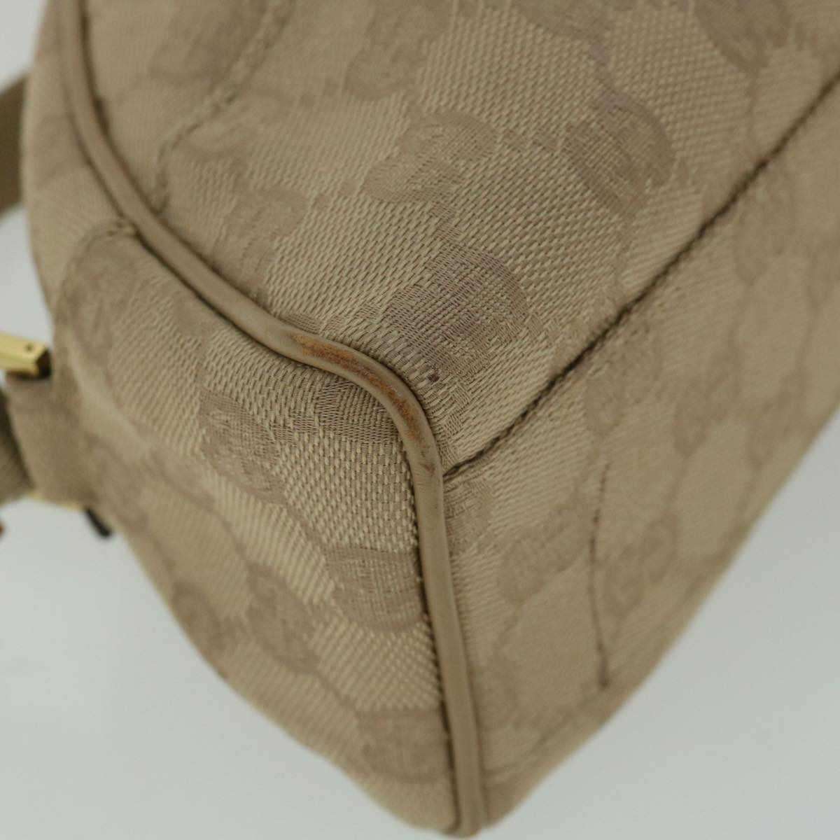 GUCCI GG Canvas Shoulder Bag Beige 90781 55288