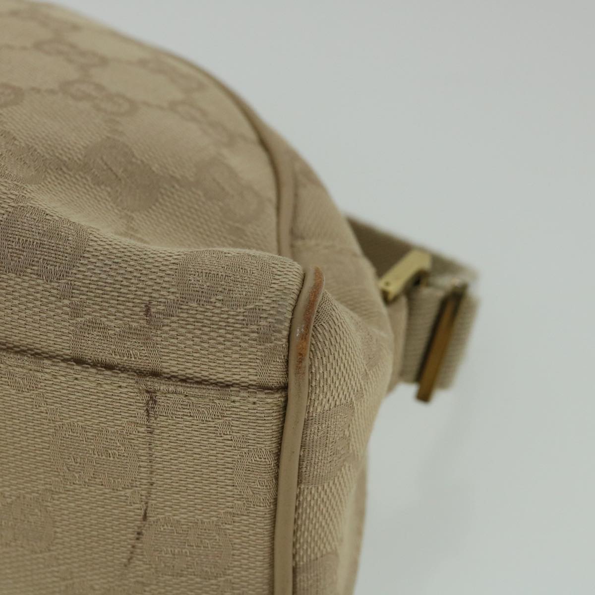 GUCCI GG Canvas Shoulder Bag Beige 90781 55288