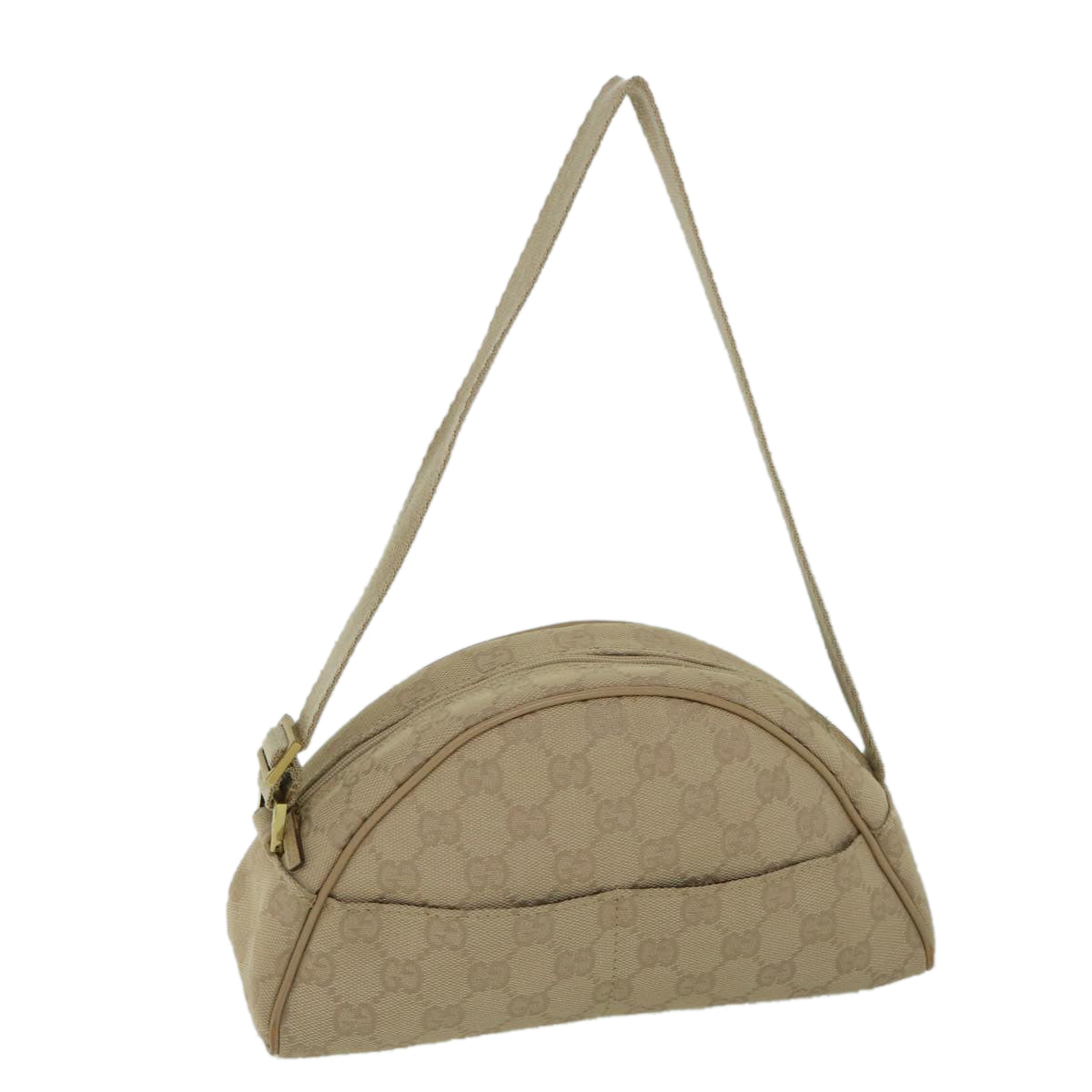 GUCCI GG Canvas Shoulder Bag Beige 90781 55288