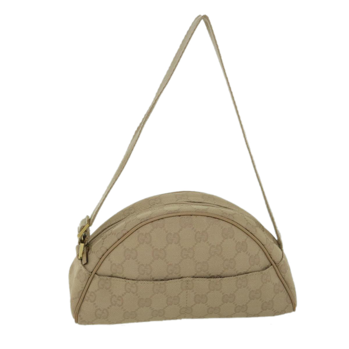 GUCCI GG Canvas Shoulder Bag Beige 90781 55288