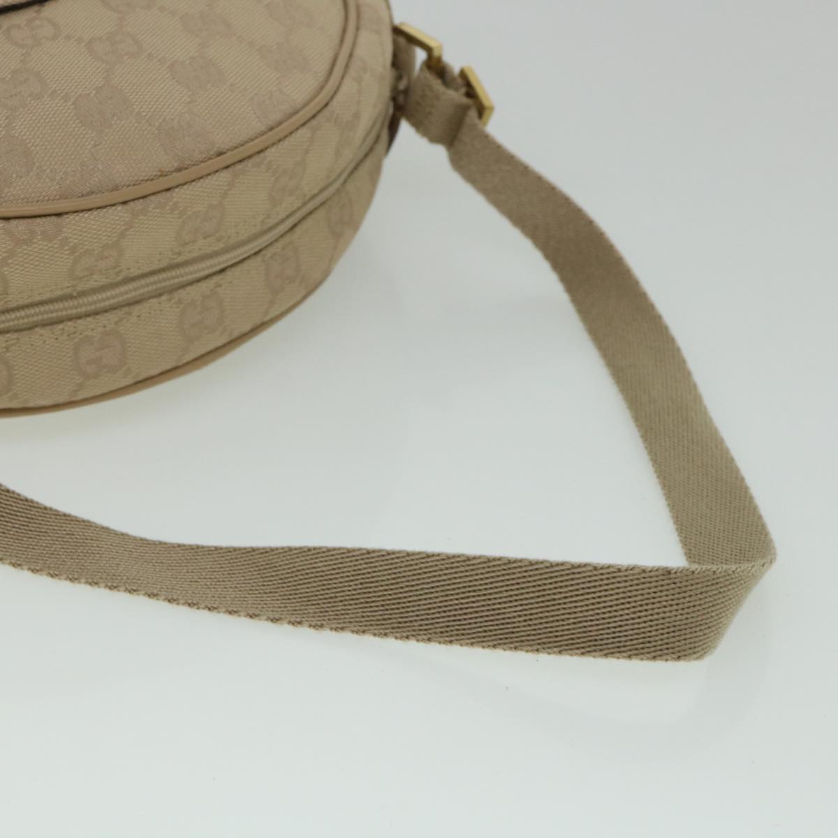 GUCCI GG Canvas Shoulder Bag Beige 90781 55288
