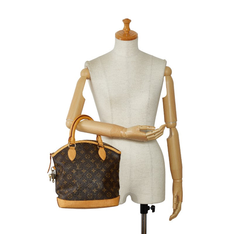 Louis Vuitton Monogram Lockies Handbag M40102 Brown PVC Leather  Louis Vuitton