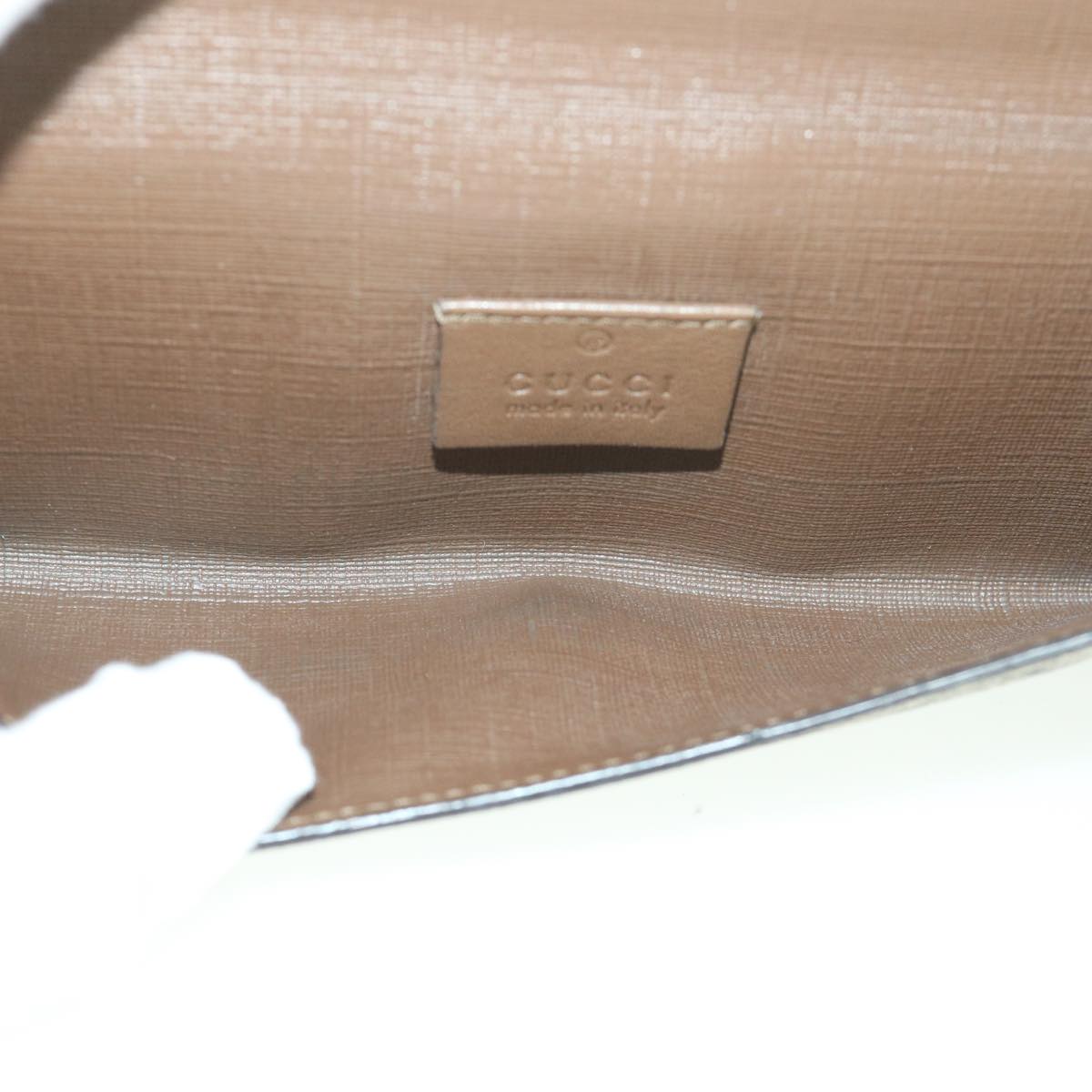 GUCCI GG Canvas Long Wallet PVC Leather Beige 309754 55618