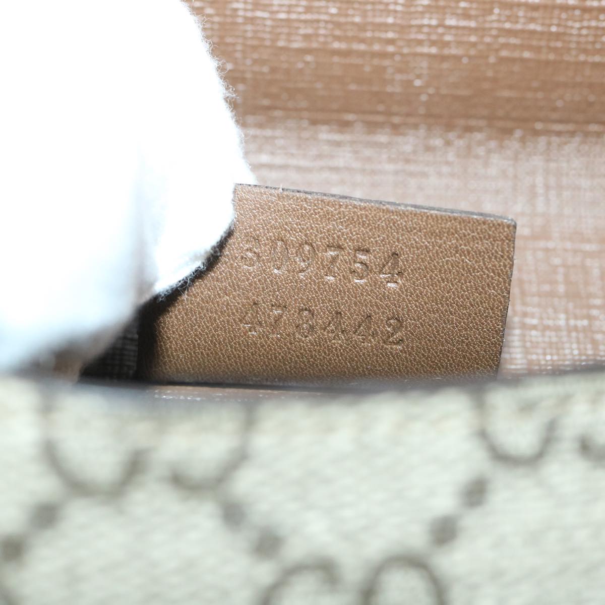 GUCCI GG Canvas Long Wallet PVC Leather Beige 309754 55618