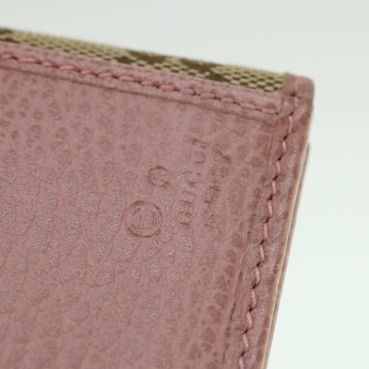 GUCCI GG Canvas Long Wallet Beige Pink 231841 55624