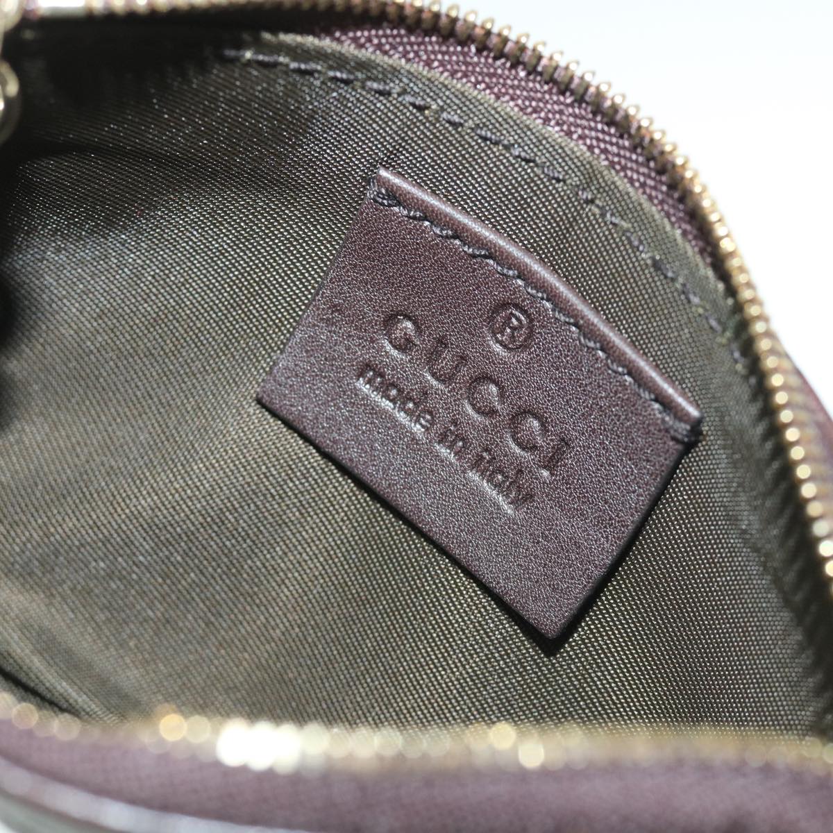 GUCCI Guccissima GG Coin Purse Leather Brown 233183 55625