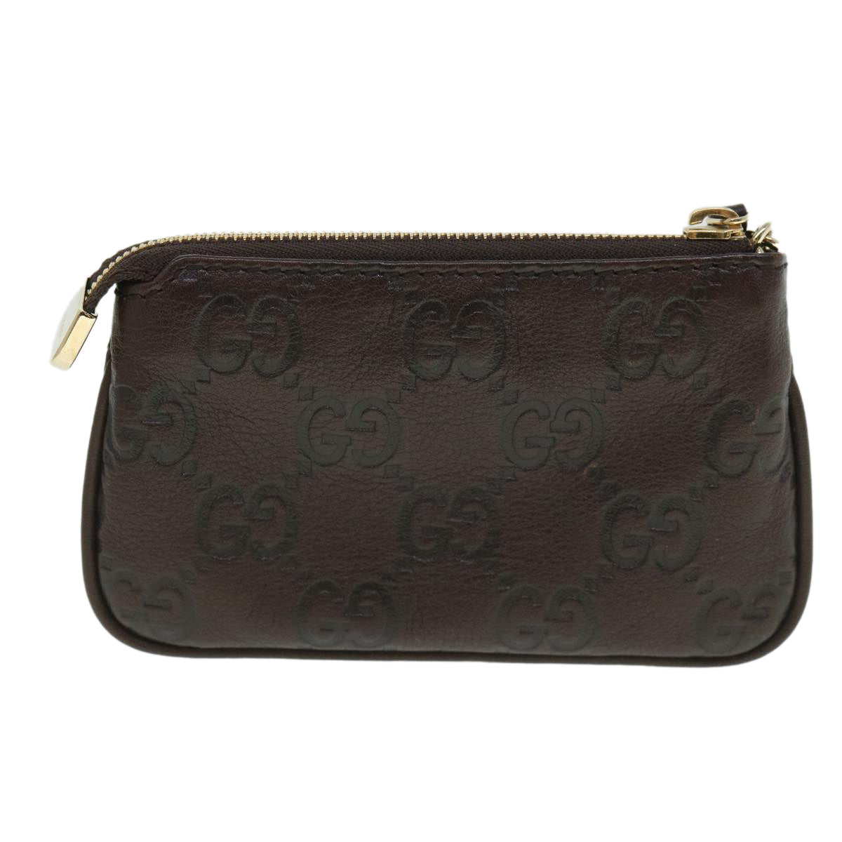 GUCCI Guccissima GG Coin Purse Leather Brown 233183 55625