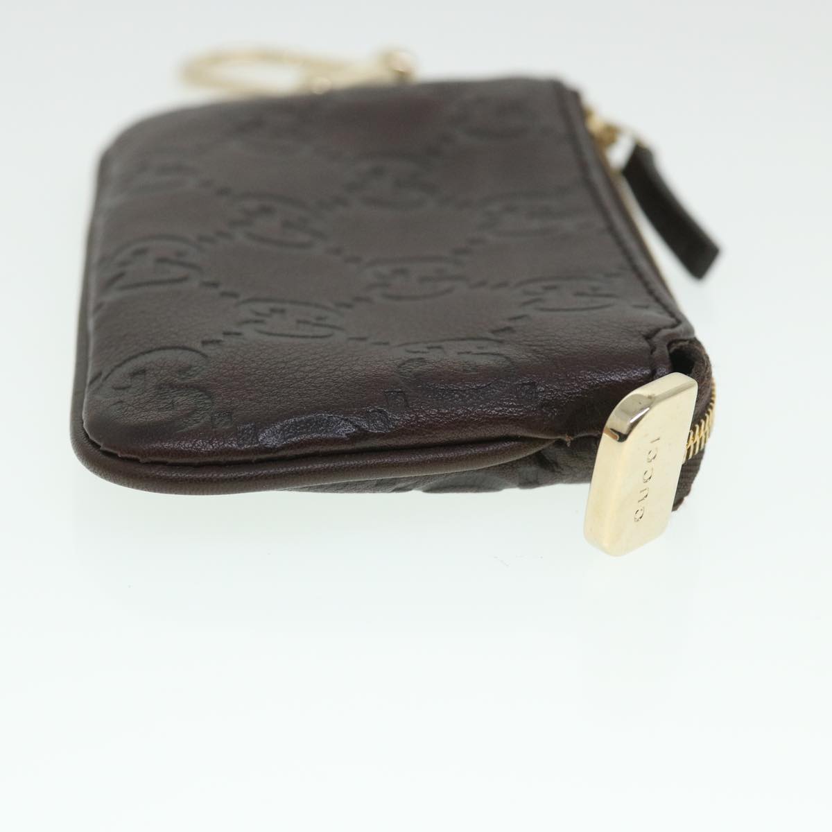 GUCCI Guccissima GG Coin Purse Leather Brown 233183 55625