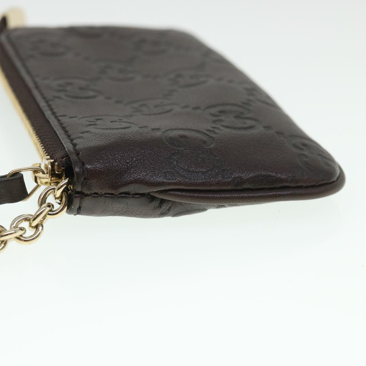 GUCCI Guccissima GG Coin Purse Leather Brown 233183 55625