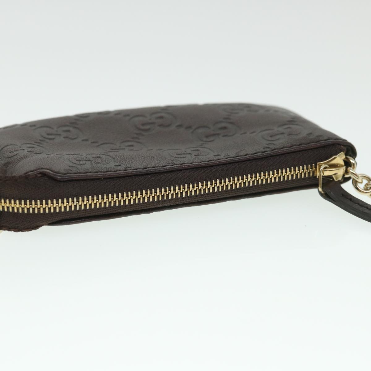 GUCCI Guccissima GG Coin Purse Leather Brown 233183 55625