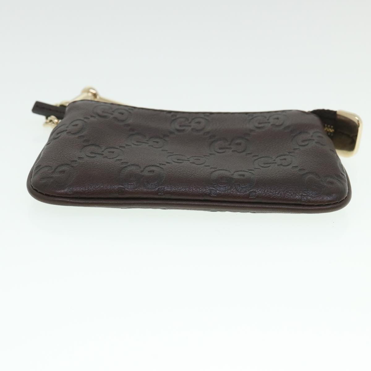 GUCCI Guccissima GG Coin Purse Leather Brown 233183 55625