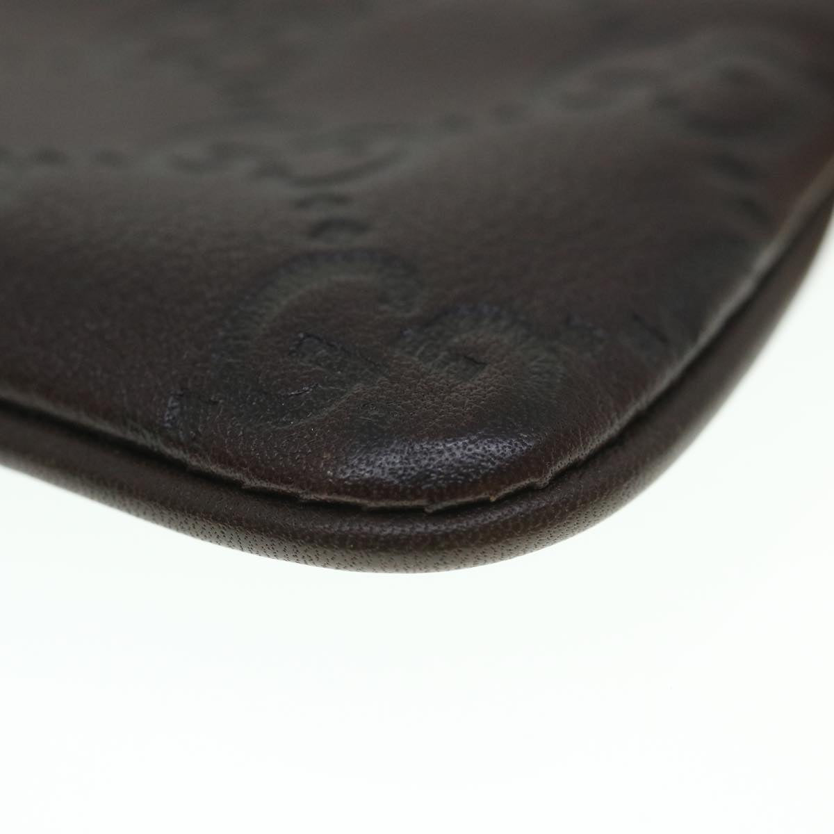 GUCCI Guccissima GG Coin Purse Leather Brown 233183 55625