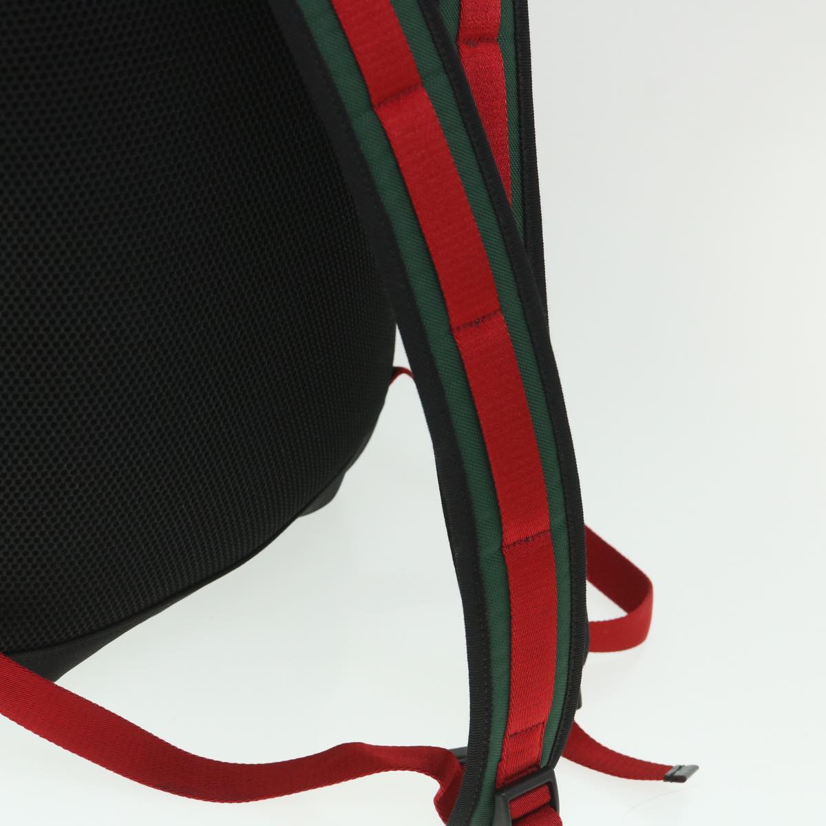 GUCCI Embroidered Tiger Web Sherry Line Backpack Nylon Black 429037 55638A