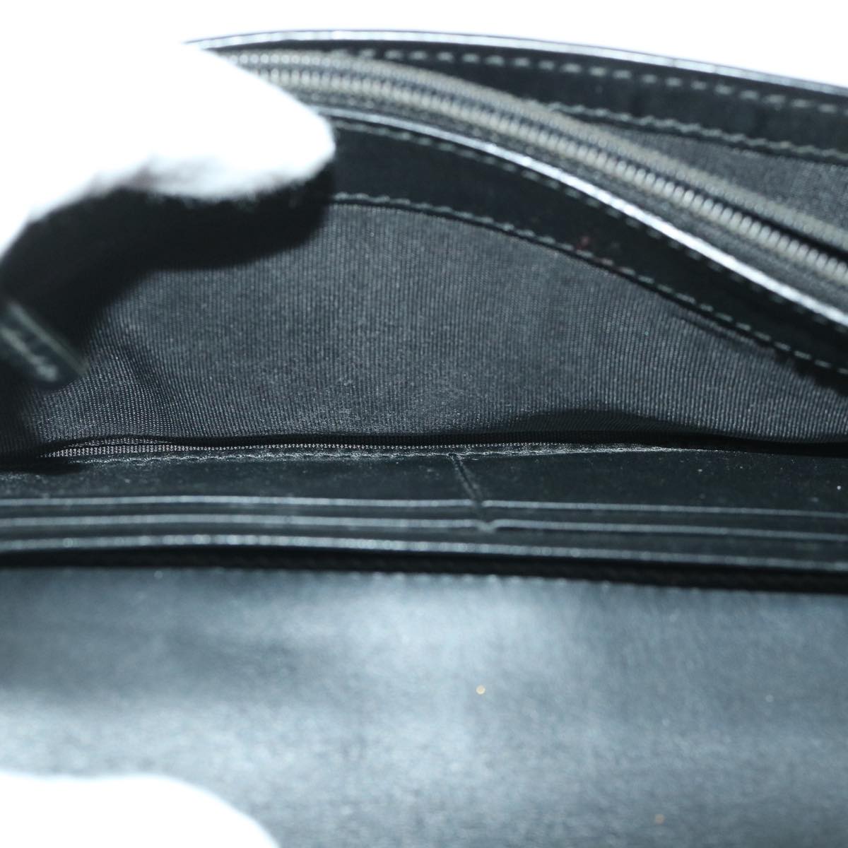 GUCCI GG Canvas Guccissima Long Wallet Black 481727 55674