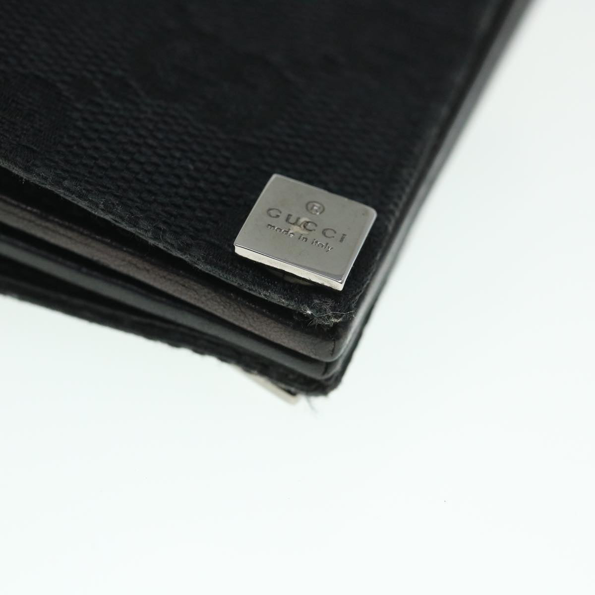 GUCCI GG Canvas Card Case Black 90634 55683