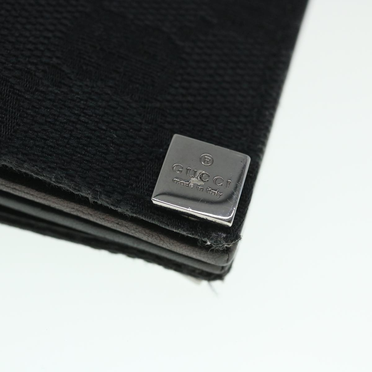 GUCCI GG Canvas Card Case Black 90634 55683