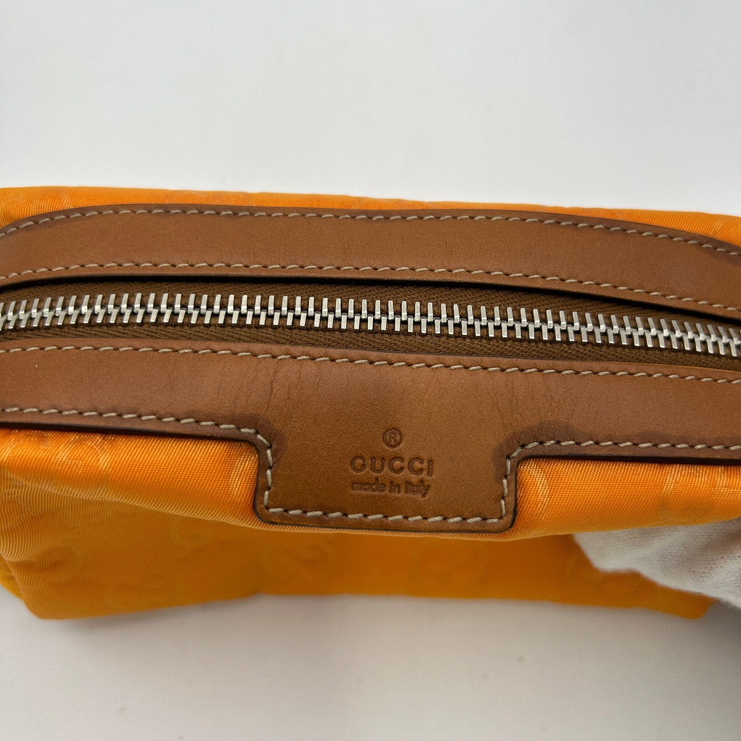 GUCCI Nylon Monogram Small Cosmetic Case Blue ITSYRWQXOH9O