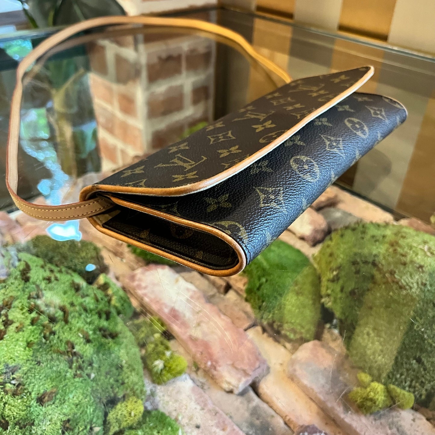 LOUIS VUITTON Twin Pochette GM Monogram Canvas Crossbody Bag