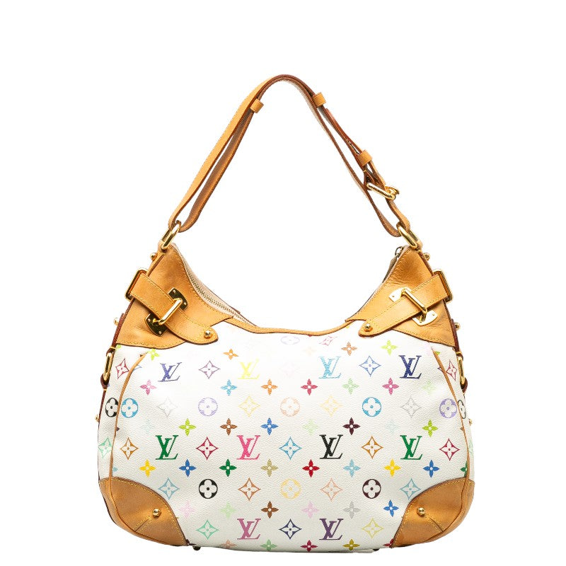 Louis Vuitton Monogram Multicolor M40195 Shoulder Bag PVC/Leather Bronze White Ladies Bike