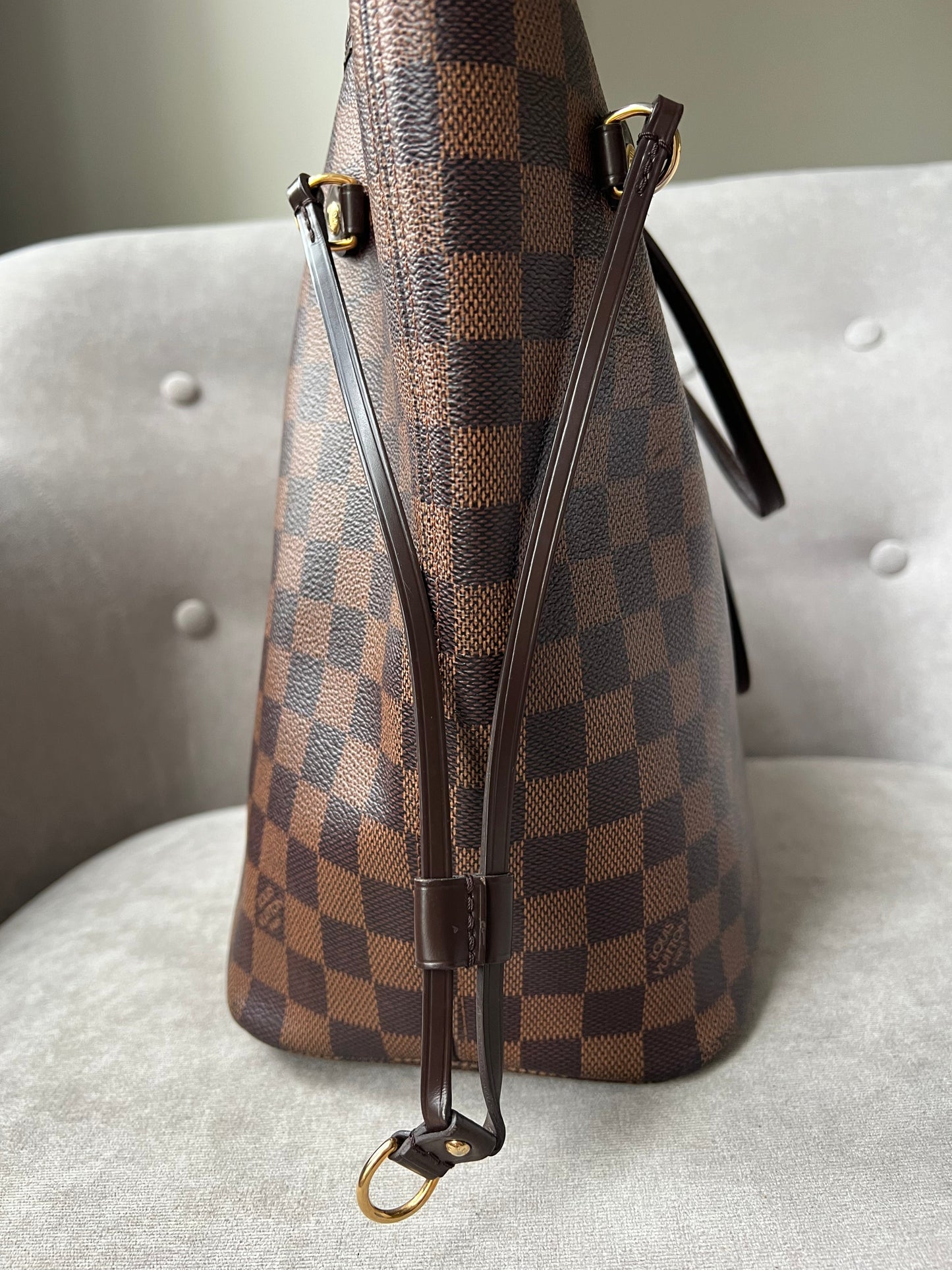 Louis Vuitton Neverfull MM Damier Ebene Cherry Interior (RRP £1,410)
