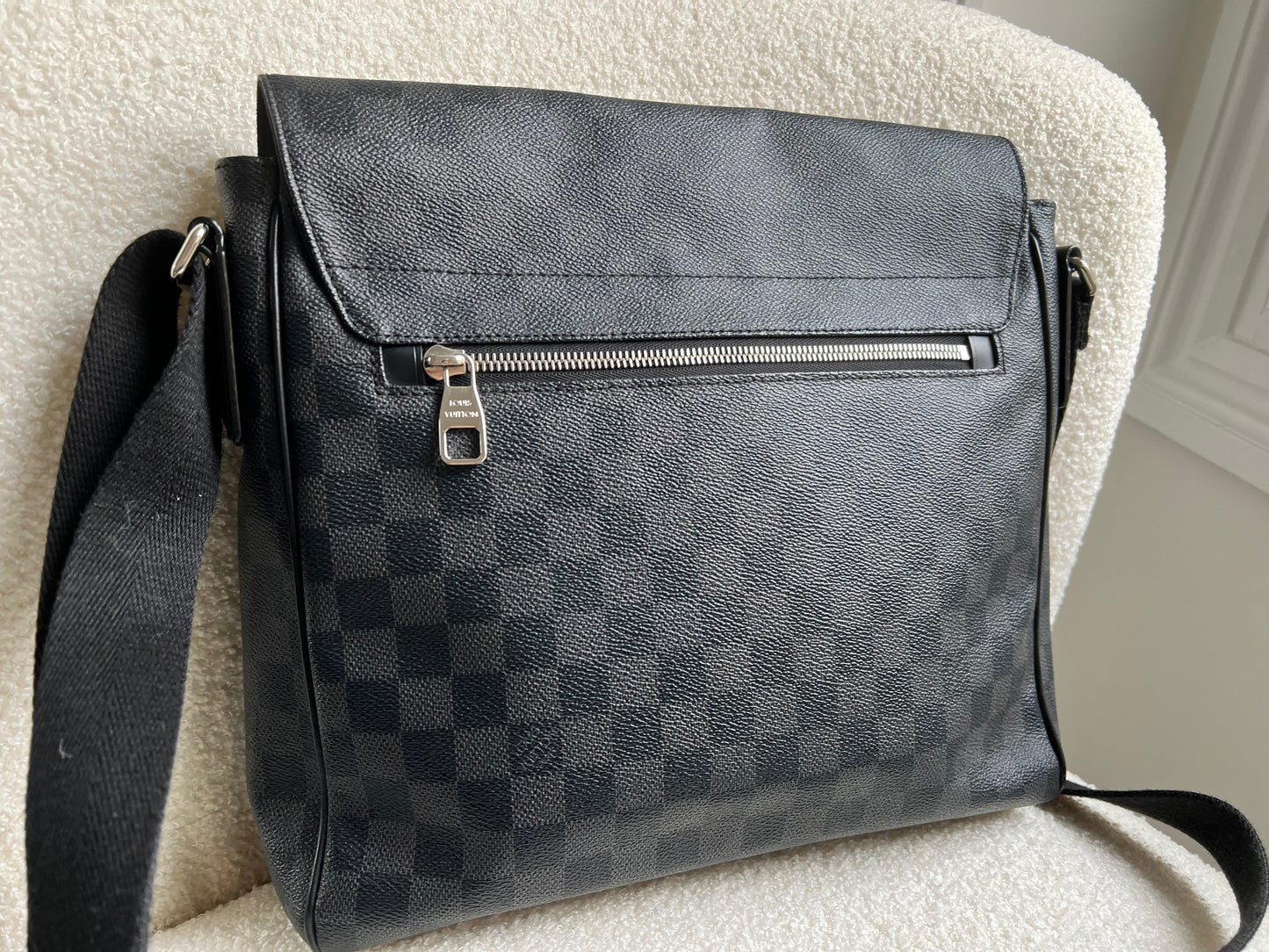 Louis Vuitton PM District Messenger Bag Damier Graphite