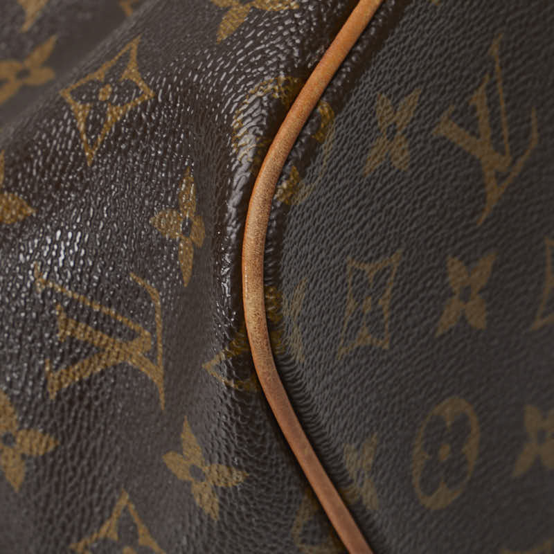 Louis Vuitton Monogram Palermo PM Handbag 2WAY M40145 Brown PVC Leather  Louis Vuitton