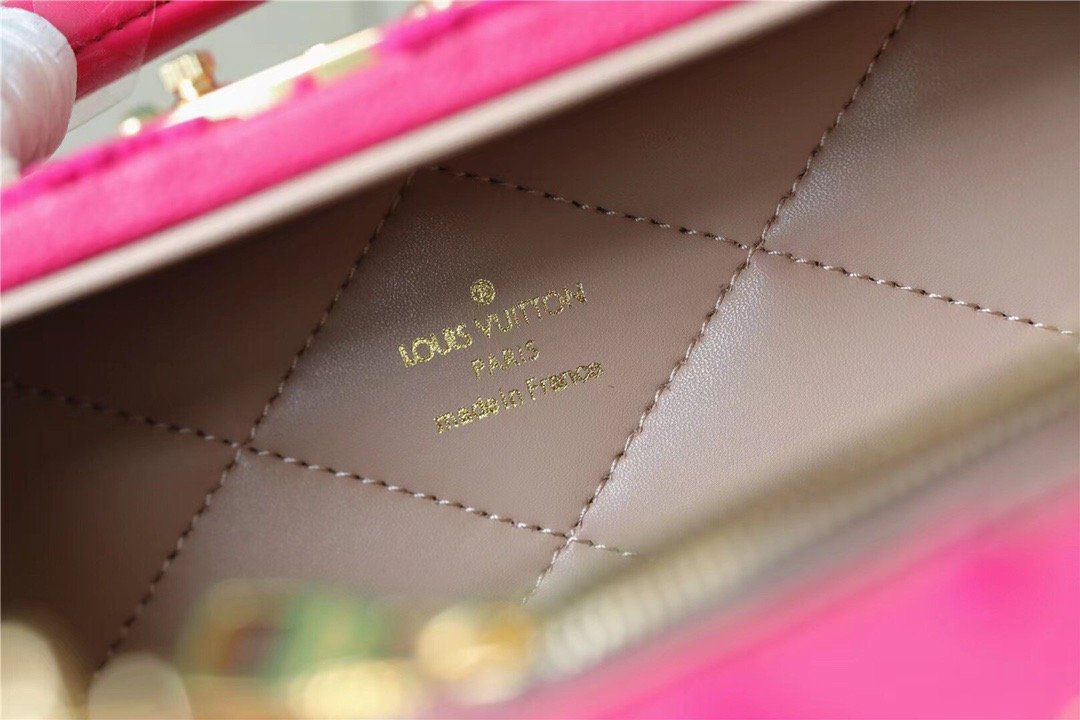 LV Valisette Tresor Monogram Empreinte Pink For Women, WomenÃ¢â‚¬â„¢s Bags, Shoulder And Crossbody Bags 9.4in/24cm LV